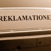 Mappe mit Registernamen Reklamationen